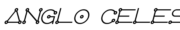 Anglo Celestial font preview